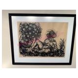 1965 Thompson Signed 26×32 Artwork