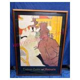 Framed 2005 Toulouse-Lautrec Poster