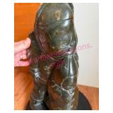 Inuit Eskimo Carved Sculpture Signed 1979