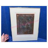 Rudy Pozzatti Framed Artwork, 18×22