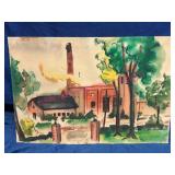 Unframed R. K. Michael Watercolor Artwork