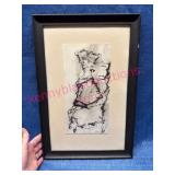 Framed Abstract Artwork Signed by Artist