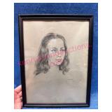 Framed Portrait by Iris Brooks, 1961