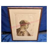 Ernst Eck Painting Viennese Man' in Frame