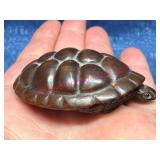 Hand-Carved Wooden Turtle Netsuke