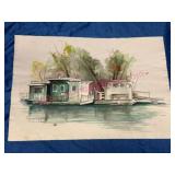 Unframed R. K. Michael Watercolor, 15x22