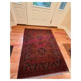 Handwoven Afghan Wool Rug, 3.5 x 5 ft