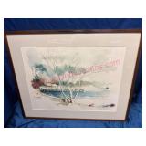 R. Keith Michael Watercolor 24x30 Framed