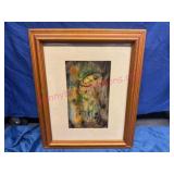 1969 Hilary Tyson Clown' Painting 17×21
