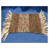 Small Mat w/Shetland Sheep & Bison Yarn