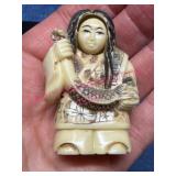 Netsuke Rotating Face Carving