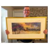 Watercolor 'Ford Road Farm' by William Borden