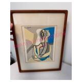 Picasso Print in Wooden Frame