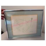 Framed Picasso Print in Chrome Frame