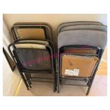 7 Various Folding Chairs w/ wear