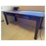 Walnut Library Table w/ Removable Legs