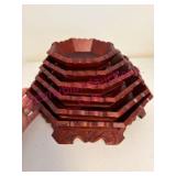 Nested Wooden Bowls w/ Carved Detail