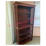 Dark Oak Mission Style 6ft Bookshelf