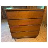 4-Drawer Chest on Legs w/Wood Finish