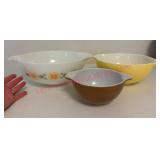 1960s Pyrex 'Town & Country' Cinderella Bowls