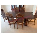 Thomasville Dining Table w/6 Chairs, Heavy