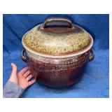 X-Lrg Handmade Stoneware Lidded Pot