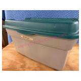 Larger Rubbermaid Green-Tan Tote