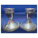 Duchin Weighted Sterling Silver Candleholders