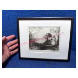Neil Taylor 2013 "Dark Corn" Framed Engraving
