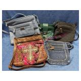 5 Purses w/ Various Materials & Brands
