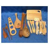 Wooden Utensils & Cutting Board
