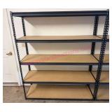 Black Metal Storage Shelf #1 (6ft T x 5ft W)