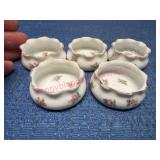 5 O&E.G. Royal Austria Porcelain Salters