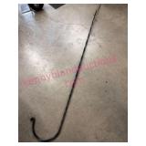 Heavy Twisted Steel Iron Stake, 7 ft Length