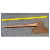 Antique Broad Axe w/handle