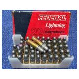 Federal .22 Cal Long Rifle Ammo, 50 rounds