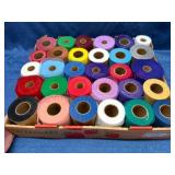 30 Rolls of Multicolored Mesh Ribbon