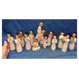 13 Willow Tree Figurines w/Wire Accents