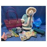 Lot Including Handbag & Teddy Bear