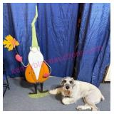 Gnome 4ft Metal Lawn Ornament (no lazy dog)