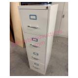 Nice Metal 4-dr File Cabinet w/Keys