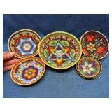 Hand-Beaded Mexican Gourd Bowls smaller