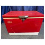 1981 Red Coleman Cooler w/Metal Latch