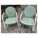 2 Metal Lawn Chairs