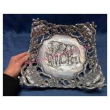 Arthur Court 1991 Aluminum Elephant Tray