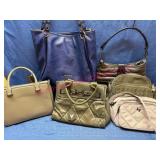 6 Designer & Casual Handbags