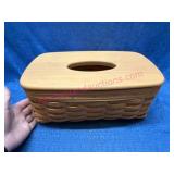 2000 Longaberger Tissue Basket w/Lid