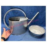 Galvanized Watering Can & Basin