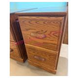 Nice Oak 2 Drawer File Cabinet #2