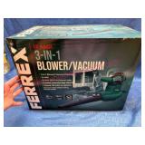 New Ferrex 12 Amp 3-in-1 Blower/Vacuum/Mulcher